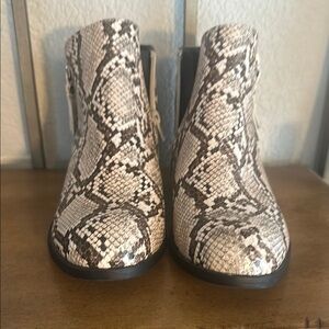 New! Snakeskin Ankle Boots